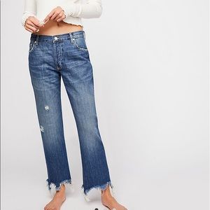 Free people Maggie mid rise straight leg jeans